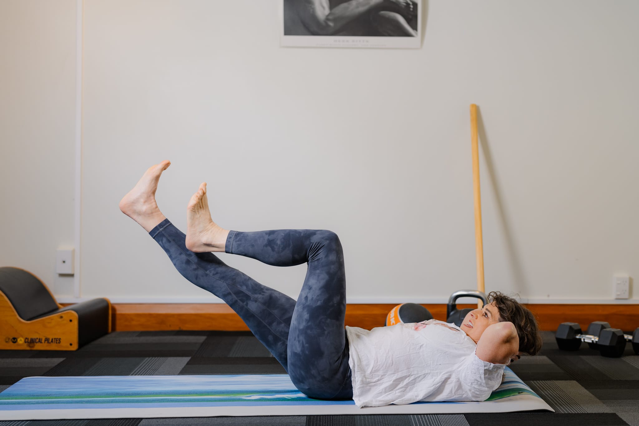 Core activation pilates session to support pelvic floor strength and postnatal recovery.